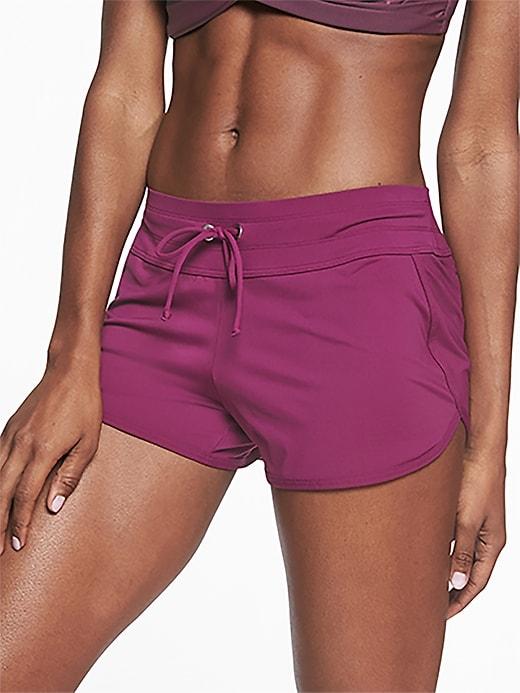 Athleta Womens Kata Swim Short Exotic Fuchsia Size Xl