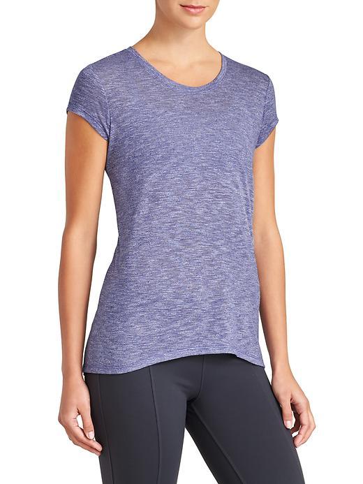 Athleta Womens Transcend Siro Tee Size L - Sapphire