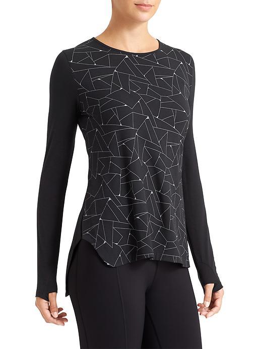 Athleta Womens Corner Road Top Size L - Black