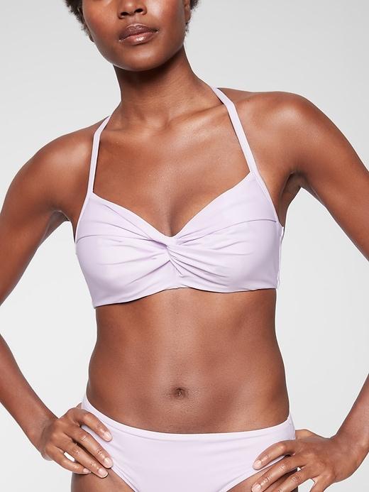 Athleta Womens Twister Bikini Violet Mist Size 34b/c