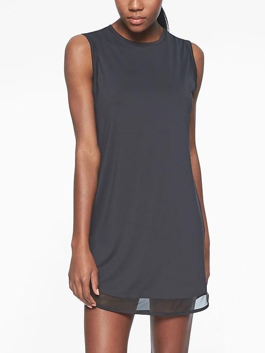 Athleta Womens Sunlover Upf Dress Black Size L