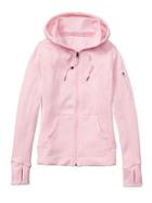Athleta Womens Striped Strength Hoodie Size 1x Plus - Blossom Pink
