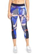 Athleta Womens Electric Geo Sonar Capri Size L Tall - Multi