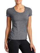 Athleta Womens Shadow Stripe Chi Tee Size 2x Plus - Flint Grey