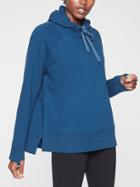Athleta Womens Cozy Karma Longer Hoodie Peacock Size Xs