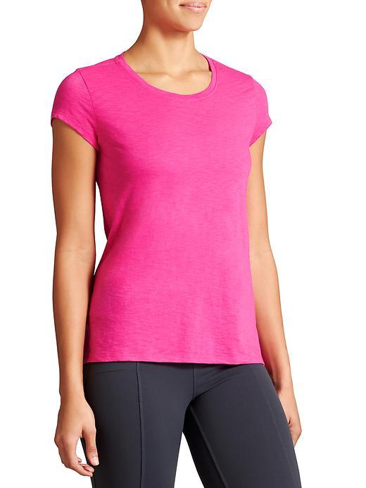 Athleta Womens Asana Tee Size L Tall - Paradise Pink