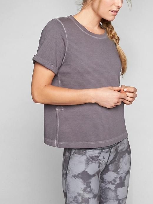 Athleta Womens Eco Wash Restore Sweatshirt Silver Bells Size Xl