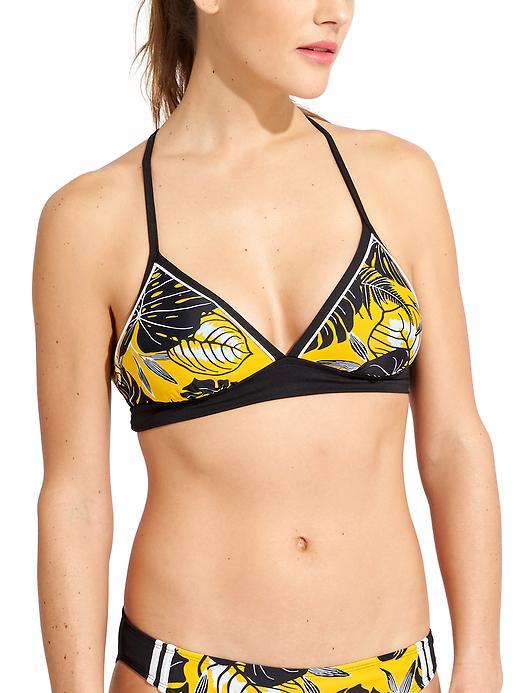 Athleta Womens Bali Batik Bikini Size L - Marigold