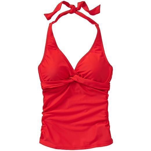 Athleta Tara Halter Tankini - Saffron Red