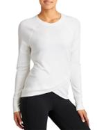 Athleta Womens Criss Cross Sweatshirt Size 1x Plus - Bright White