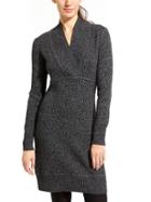 Athleta Womens Innsbrook Sweater Dress Size L - Black Marl