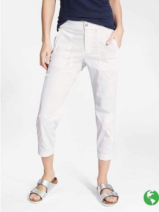 Athleta Womens Trekkie Crop Size 10 - White