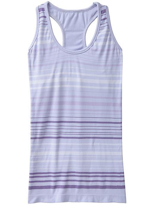 Athleta Womens Rev Up Racerback Stripe Tank Size Xl - Pale Wisteria Purple