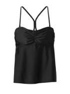 Athleta Womens Bandeau Tankini Size 32d/dd Tall - Black