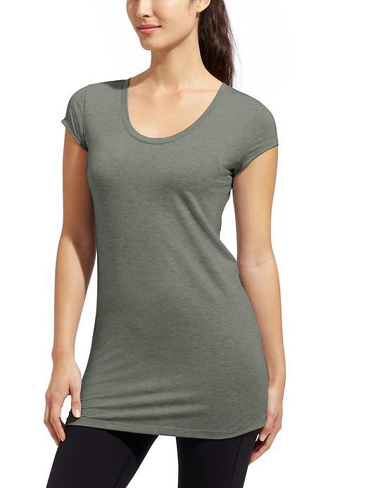 Athleta Womens Essence Cya Tee Size L - Jasper Green