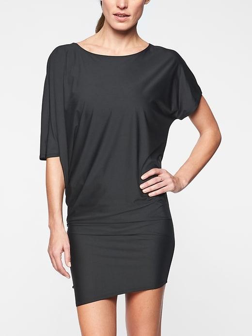 Athleta Womens Sunlover Hilo Upf Dress Black Size M