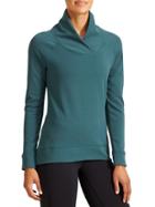 Athleta Womens Softtech Top Size L Tall - Teal Green Heather