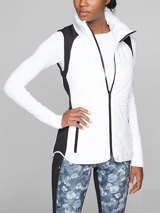 Athleta Womens Wind Sprint Vest White Size M