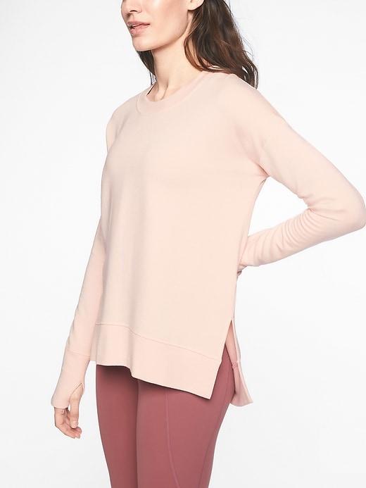 Athleta Womens Coaster Luxe Sweatshirt Ballerina Gown Size Xl