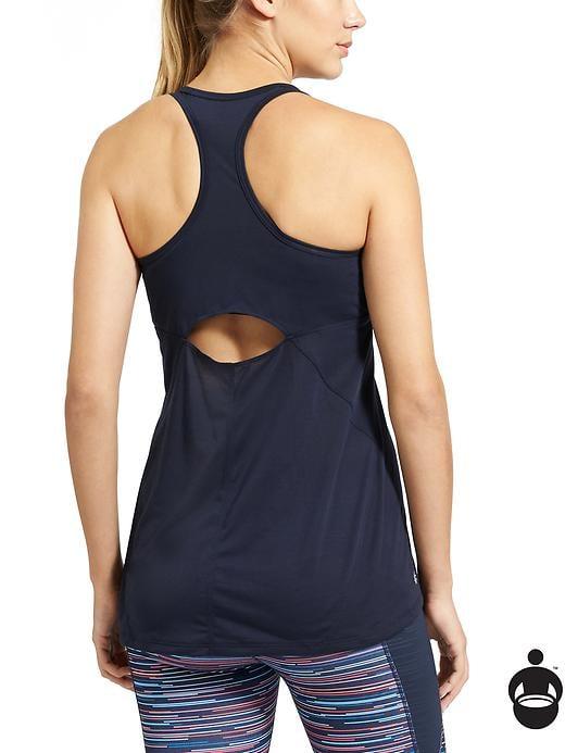 Athleta Womens Cutout Repetition Tank Size M - Navy
