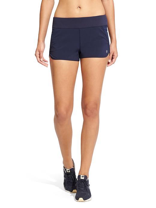 Athleta Womens Track This Run Short Size L - Navy