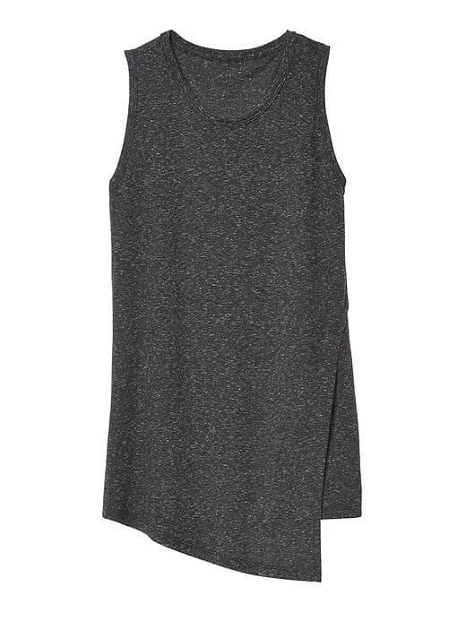 Athleta Womens Getaway Tank Size L - Black Heather