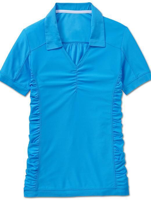 Athleta Womens Birdie Polo Size Xs - Blue Skies