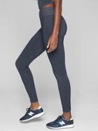 Athleta Womens Shimmer Seamless Tight Charcoal Grey Heather Size Xl