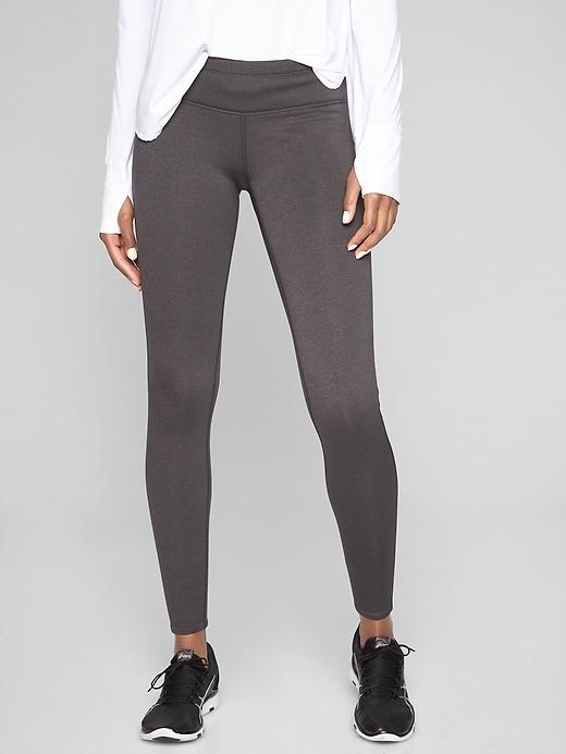 Athleta Womens Polartec Power Stretch Tight Charcoal Grey Heather Size 1x