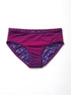 Athleta Reversible Geo Stripe Bikini Bottom Size L/12 - Crowning Achievement