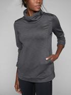 Athleta Womens Stowe Pullover Charcoal Heather Size S
