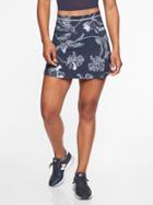 Athleta Womens Floral Sonic Skort Navy Size L