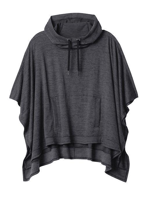 Athleta Womens Blissful Poncho Size L - Flint Grey Heather