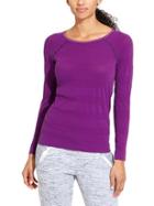 Athleta Womens Pebble Stripe Top Size L - Crushed Grapes