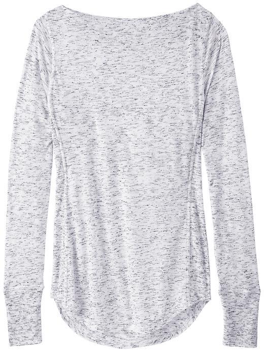 Athleta Womens Twilly Slashneck Top Size S - Grey Heather
