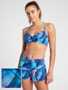 Twist Up Printed Bikini Top