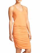Athleta Womens Tee Racerback Dress Size L Tall - Tiger Lily Orange