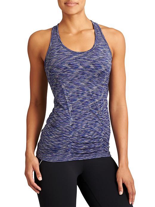 Athleta Womens Fastest Track Tank Space Dye Size L - Caspian Blue Space Dye