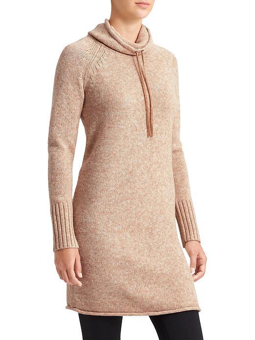 Athleta Womens Traverse City Sweater Dress Size M - Camel Marl