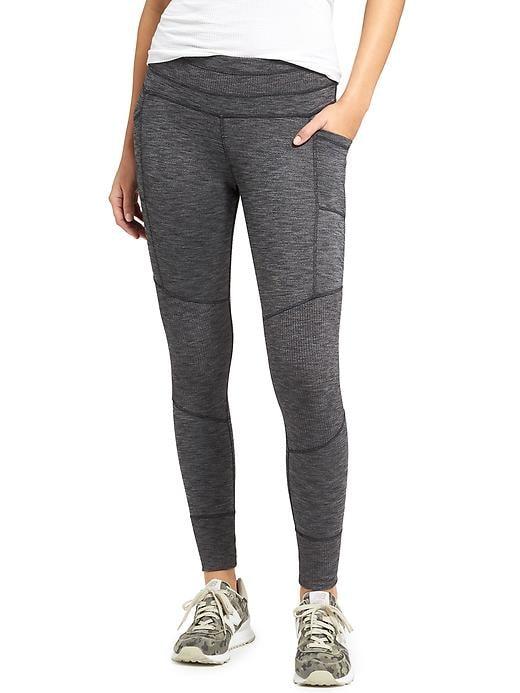 Athleta Womens Excursion Tight Size M Tall - Black Heather