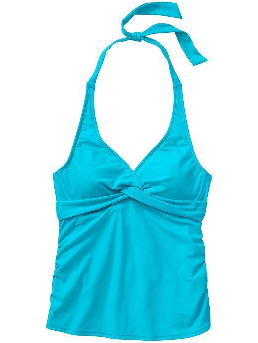 Athleta Womens Tara Halter Tankini Size 32b/c Tall - Bora Bora Blue