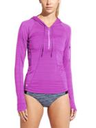 Athleta Womens Pacifica Upf Hoodie Size L - Jazzy Purple