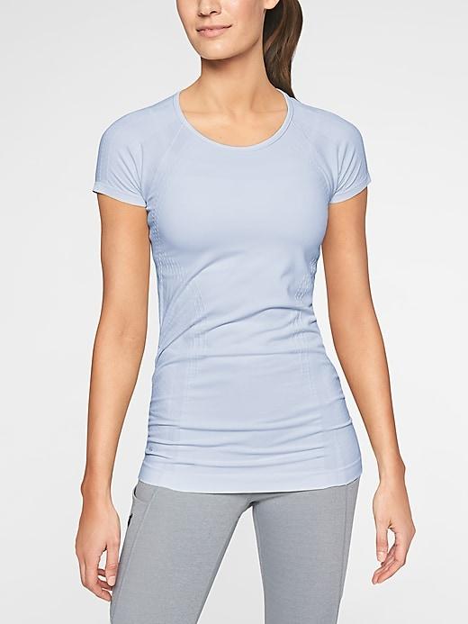 Athleta Womens Speedlight Tee Pure Blue Size Xs