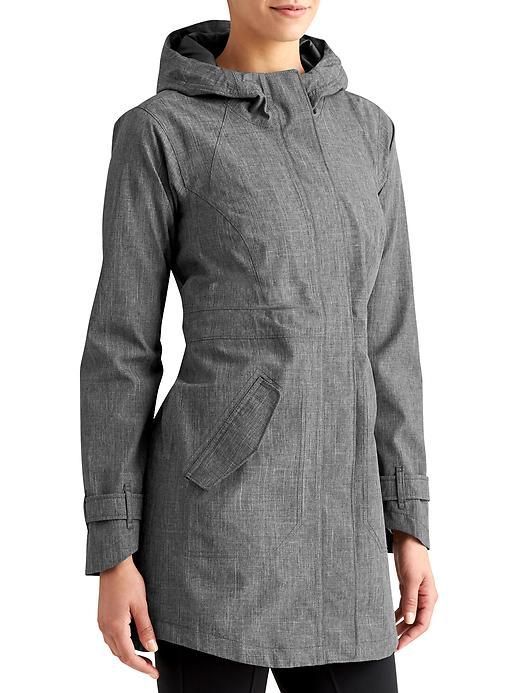Athleta Womens Rainfall Jacket Size M - Charcoal Heather