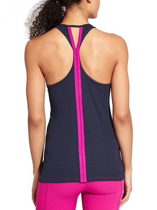 Athleta Womens Spree Tank Size M - Navy/electric Fuchsia