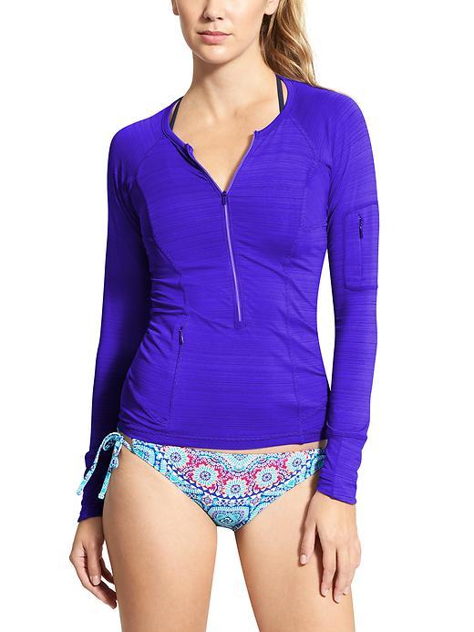Athleta Womens Pacifica Upf Top 3.0 Size S Tall - Powerful Blue