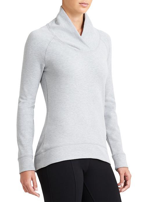 Athleta Womens Softtech Top Size L Tall - Light Grey Heather