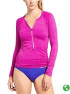 Athleta Womens Pacifica Upf Top 3.0 Size S Tall - Electric Fuchsia