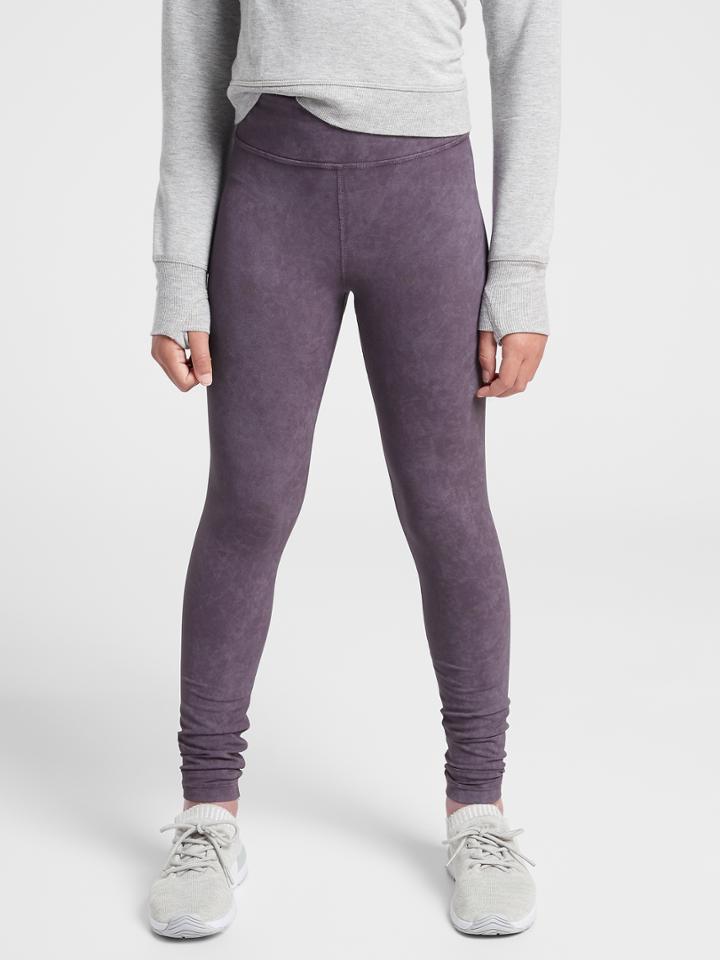 Athleta Girl Snow Dye High Rise Powervita Chit Chat Tight