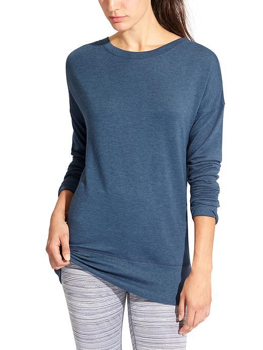 Athleta Womens Chakra Sweatshirt Size L - Iron Blue